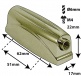 L6SD-BR - BLOCCHETTO RULLANTE D'ORO - 51MM (X1)
