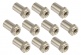 SN-HE-15S Cheminée 15mm Tête Hexagonale Acier (X10)
