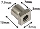 SN-SQ-10B - EINSATZ 10 MM FR SPANNBCKCHEN - VIERECKIGEN KOPF - MESSIG (X4)