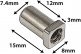 SN-SQ-15B - Cheminée 15mm Tête Carrée - Laiton (X4)