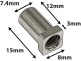 SN-SQ-15S - EINSATZ 15 MM FR SPANNBCKCHEN - VIERECKIGEN KOPF - STAHL (X10)