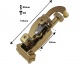 STO7BR - DELUXE SNARE STRAINER / THROW-OFF 38MM - BRASS