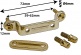 STOB2-BR - FERMO PER CORDIERA RULLANTE 59-62MM - D'ORO
