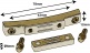 STOB5-BR - Deluxe Snare Strainer Die Cast Butt Plate 62mm - Brass