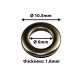 SW-BK - STEEL WASHER FOR TENSION RODS - BLACK (X20)