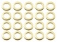 SW-BR - STEEL WASHER FOR TENSION RODS - BRASS (X20)
