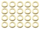SW-BR - STAHL WASHER FR SPANNSCHRAUBEN - GOLDFARBENE (X20)