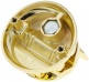 TB5BR - Coquille Ronde Deluxe Support Tom / Tom Basse Doré 50mm (x1)