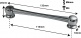 TL11D116-Bk Coquille Tube 116mm Noir Double Tirant X1