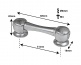 TL11D51 Coquille Tube 51mm Double Tirant (X1)