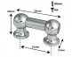 TL12D25 Coquille Tube 25mm Double Tirant (X1)