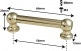 TL12D56-BR - TUBE LUG BRASS - 56MM - DOUBLE ENDED (X1)
