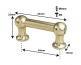 TL12S38B-BR - BASS DRUM TUBE LUG BRASS - 38MM - SINGLE ENDED (X1)