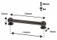 TL13D114-Bk Coquille Tube 114mm Noir Double Tirant X1