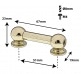 TL13D51-BR TUBE LUG BRASS 51MM DOUBLE ENDED X1