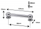 TL13D88 TUBE LUG 88MM DOUBLE ENDED X1