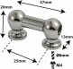 TL1D25 - SPANNBCKCHEN TUBELUG - 25MM - DOPPELTE SPANNSCHRAUBEN (X1)