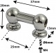 TL1D25 - Coquille Tube - 25mm - Double Tirant (X1)