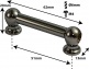 TL1D51-BK - TUBE LUG BLACK - 51MM - DOUBLE ENDED (X1)