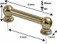 TL1D51-BR - SPANNBCKCHEN TUBELUG GOLDFARBENE - 51MM - DOPPELTE SPANNSCHRAUBEN (X1)