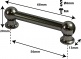 TL1D56-BK - TUBE LUG BLACK - 56MM - DOUBLE ENDED (X1)