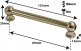 TL1D89-BR - SPANNBCKCHEN TUBELUG GOLDFARBENE - 89MM - DOPPELTE SPANNSCHRAUBEN (X1)