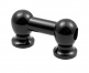 TL1S25-BK - TUBE LUG BLACK - 25MM - SINGLE ENDED (X1)