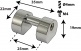 TL3D25 - Coquille Tube - 25mm - Double Tirant (X1)