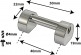 TL3D40 -SPANNBCKCHEN TUBELUG - 40MM - DOPPELTE SPANNSCHRAUBEN (X1)