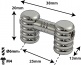 TL5D25 - TUBE LUG - 25MM - DOUBLE ENDED (X1)