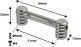 TL5D51 - TUBE LUG - 51MM - DOUBLE ENDED (X1)