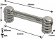 TL5D55 - Coquille Tube - 55mm - Double Tirant (X1)