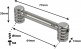 TL5D64 - Coquille Tube - 64mm - Double Tirant (X1)
