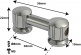 TL8D38 - Coquille Tube - 38mm - Double Tirant (X1)