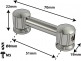 TL8D51 - TUBE LUG - 51MM - DOUBLE ENDED (X1)