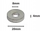 TLMG - BASS DRUM METAL GASKET FOR TUBE LUGS TL8 - TL9 - TL10 (X2)