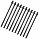 TRC-102W-BK - 102MM TENSION ROD BLACK WITH WASHER - 7/32