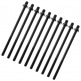 TRC-102W-BK - 102MM TENSION ROD BLACK WITH WASHER - 7/32