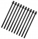 TRC-110W-BK - 110MM TENSION ROD BLACK WITH WASHER - 7/32