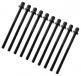 TRC-75W-BK - 75MM TENSION ROD BLACK WITH WASHER - 7/32