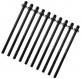 TRC-90W-BK - 90MM TENSION ROD BLACK WITH WASHER - 7/32