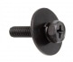 WSC4-16BK - M4 16MM - MOUNTING SCREW FOR WOODEN SHELL - BLACK (X10)