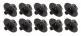 WSC4-9BK - M4 9MM - MOUNTING SCREW FOR WOODEN SHELL - BLACK (X10)