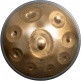 Unity Handpan B2 Amara Stainless Steel (432 Hz; Incl. Padded Bag)