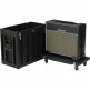 MUSIC AMP CASES MULTI PURPOSE UTILITY CASE WITH WHEELS BLACK