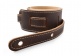STRAP CHOCOLATE BROWN LEATHER SUEDE BACK 2.5