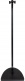 Stand Guitare Suspendu Bois Noir