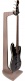 Stand Guitare Suspendu Bois Gris
