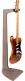 Stand Guitare Suspendu Bois Gris