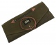 WAXED CANVAS ROLL UP STICK CASE - FOREST GREEN